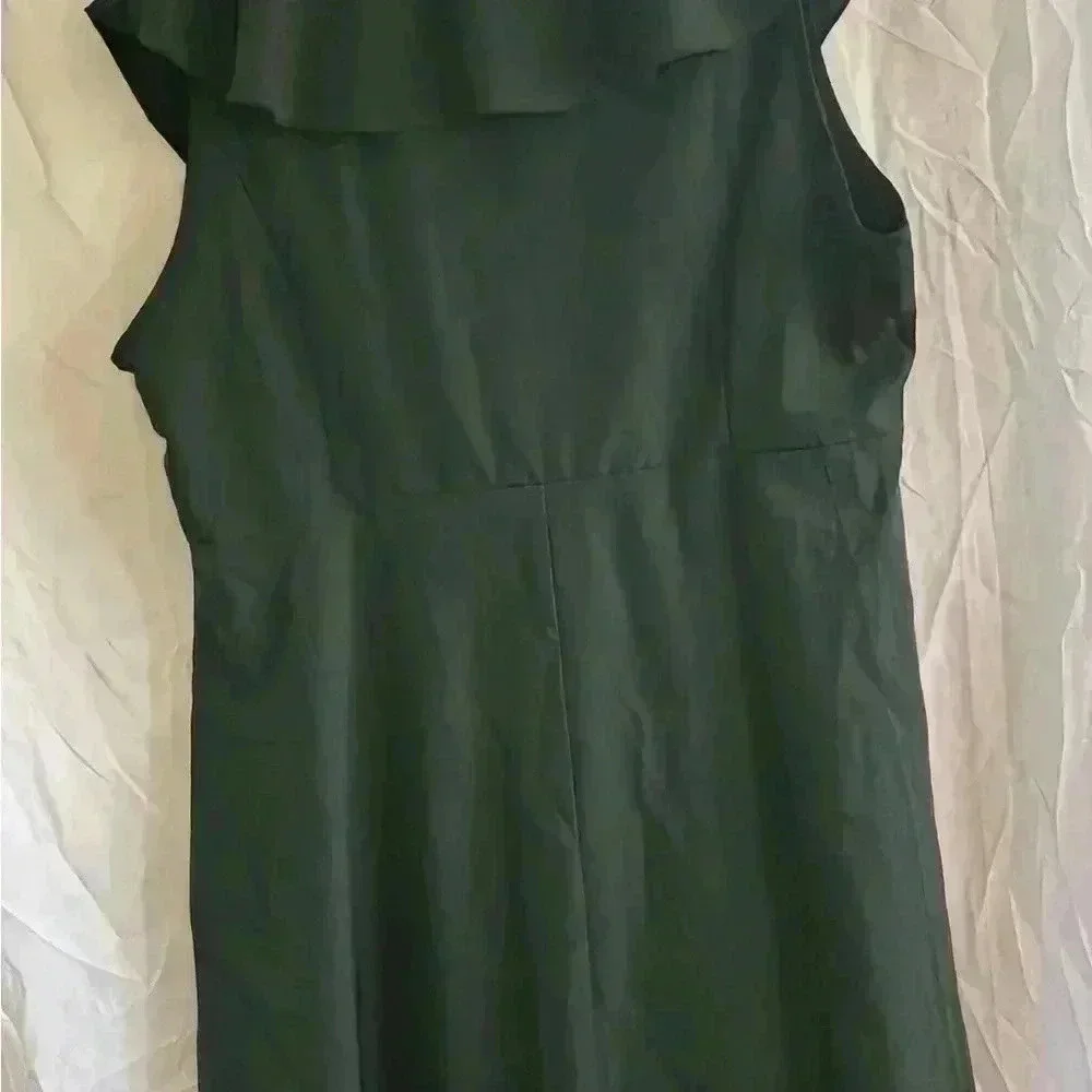 SHEIN Curve Green V-neck Sleeveless Size  OXL Dress - Picture 3 of 6